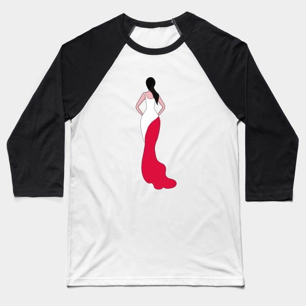Poland Woman Baseball T-Shirt by DiegoCarvalho